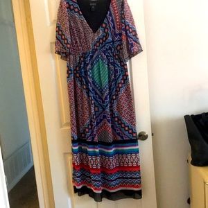 Enfocus Women plus sized multicolored maxi dress